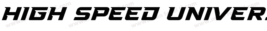 High speed universa字体转换